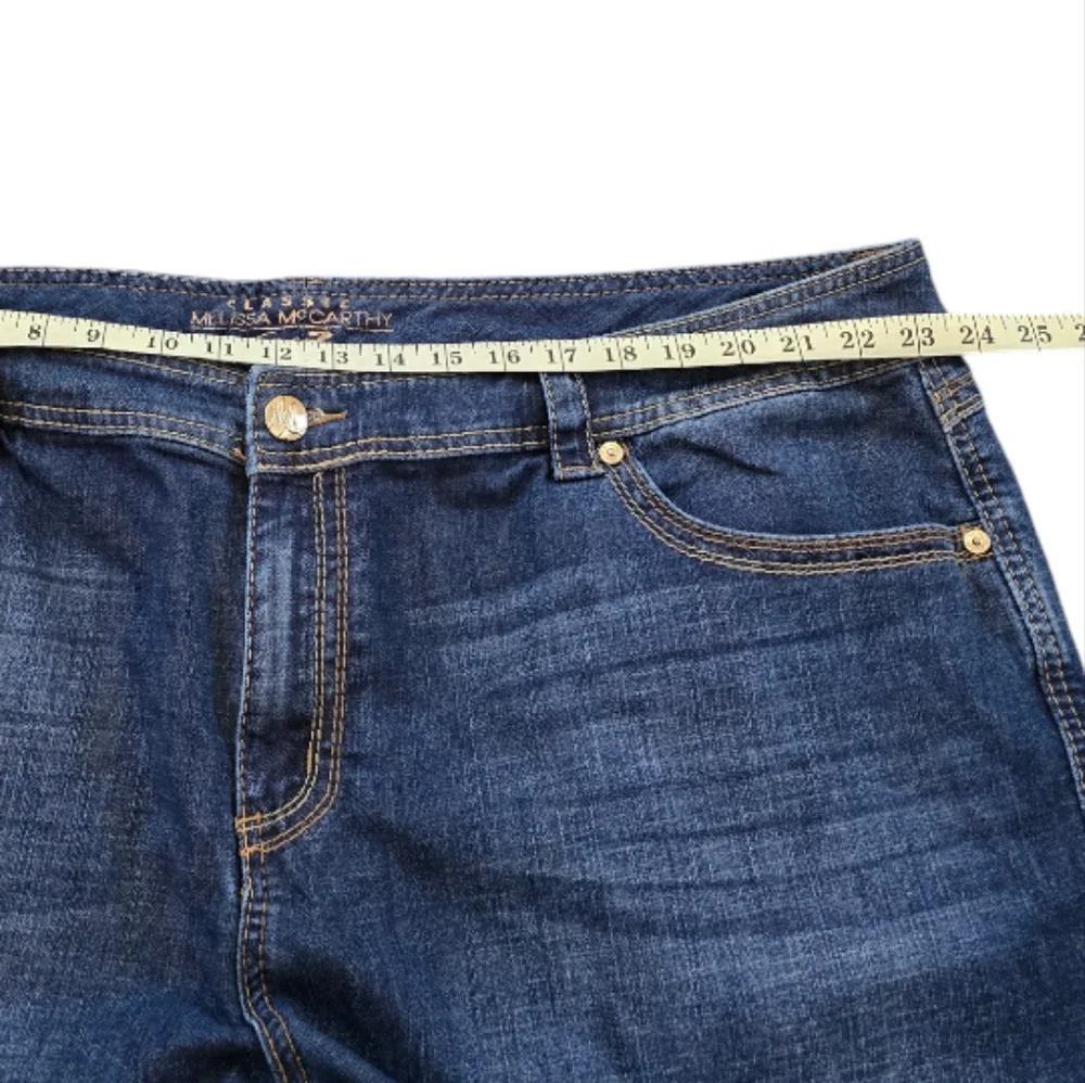 Melissa McCartney Seven7 Bermuda Denim Jean Shorts Plus‎ Size 26